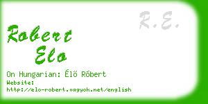 robert elo business card