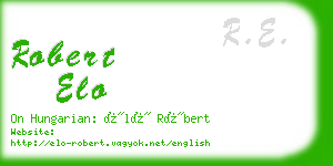 robert elo business card